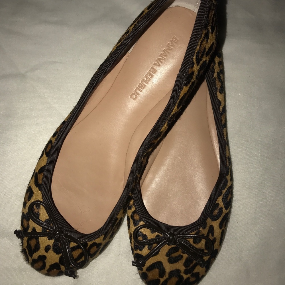 Banana Republic Bow Ballet in Calf Hair Flats
